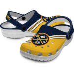 custom denver nuggets striped accents clog best selling
