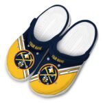 custom denver nuggets striped accents clog best selling