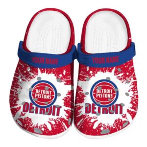 custom detroit pistons splash art clog best selling