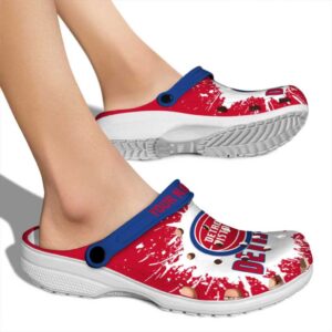 custom detroit pistons splash art clog fashion forward