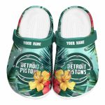 custom detroit pistons tropical vibes clog best selling
