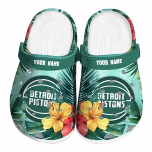 custom detroit pistons tropical vibes clog best selling