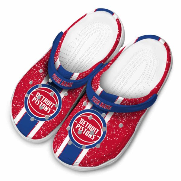 custom detroit pistons vertical stripes clog latest model