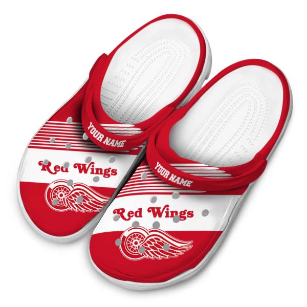custom detroit red wings vibrant dual tone clog latest model
