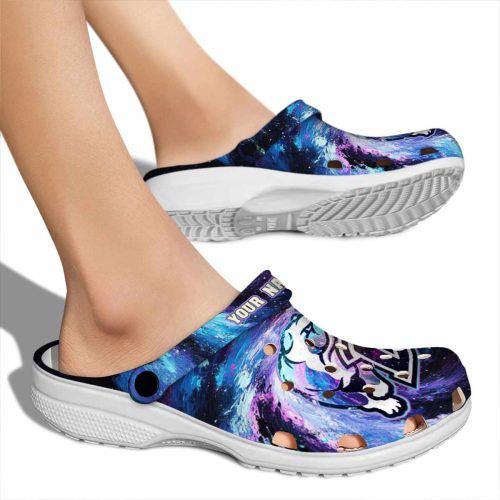 custom drake bulldogs galaxy swirl clog fashion forward