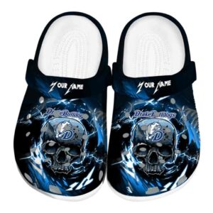custom drake bulldogs gothic skull clog best selling