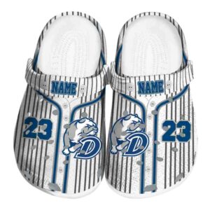 custom drake bulldogs pinstripe pattern clog best selling