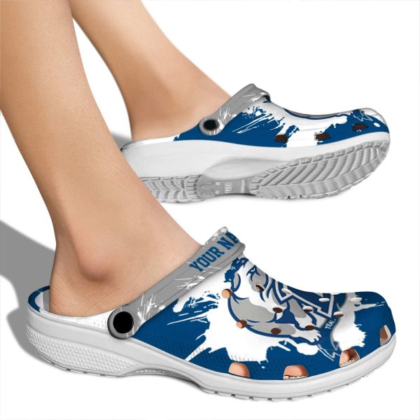 custom drake bulldogs splatter pattern clog fashion forward