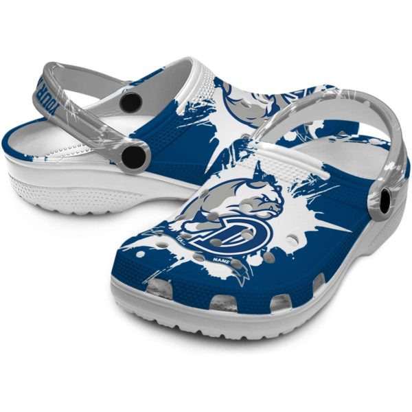 custom drake bulldogs splatter pattern clog high quality