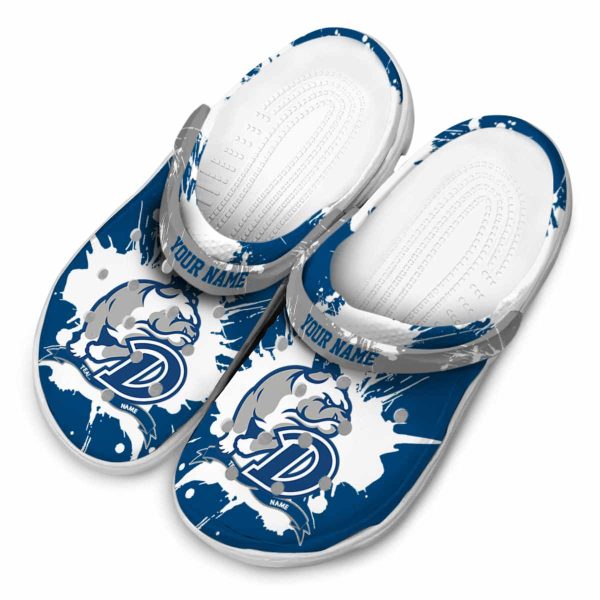 custom drake bulldogs splatter pattern clog latest model