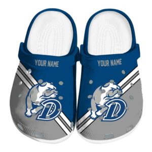 custom drake bulldogs striped accents clog best selling