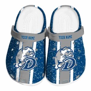 custom drake bulldogs vertical stripes clog best selling