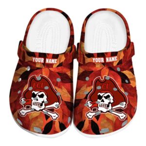 custom east carolina pirates autumn leaves clog best selling