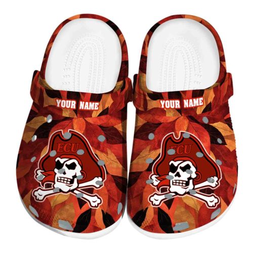 custom east carolina pirates autumn leaves clog best selling