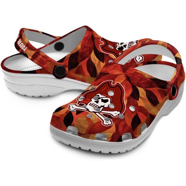 custom east carolina pirates autumn leaves clog high quality