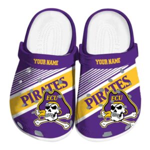 custom east carolina pirates vibrant dual tone clog best selling