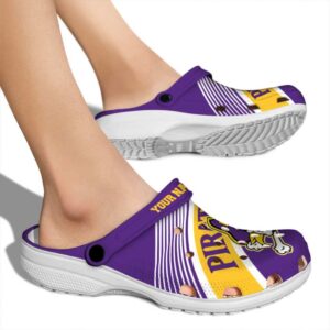 custom east carolina pirates vibrant dual tone clog fashion forward
