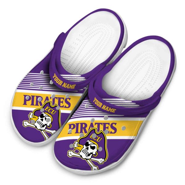 custom east carolina pirates vibrant dual tone clog latest model