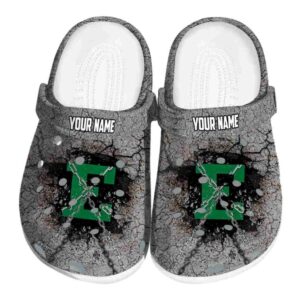 custom eastern michigan eagles cracked ground texture clog best selling