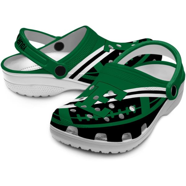 custom eastern michigan eagles football motif clog high quality