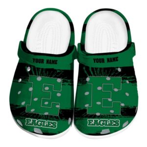 custom eastern michigan eagles paint splatter graphics clog best selling