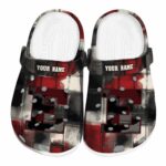 custom eastern michigan eagles plaid fusion clog best selling