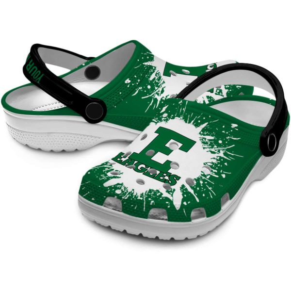 custom eastern michigan eagles splash art clog high quality
