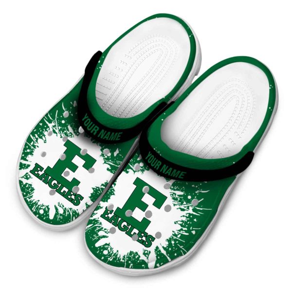 custom eastern michigan eagles splash art clog latest model