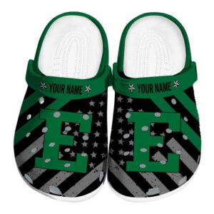 custom eastern michigan eagles star spangled graphic clog best selling