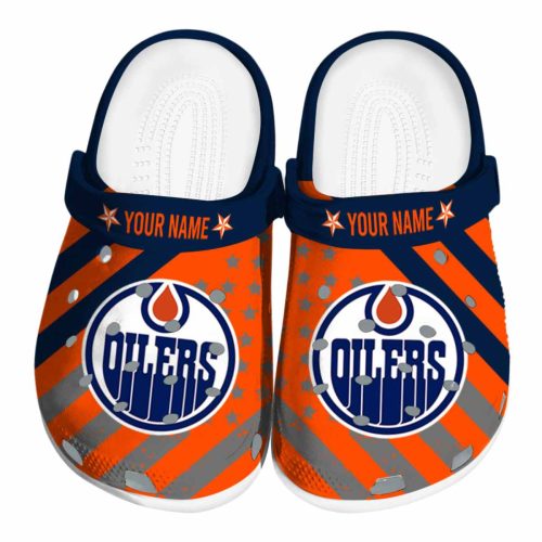 custom edmonton oilers star spangled graphic clog best selling