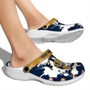 custom fiu panthers splatter pattern clog fashion forward