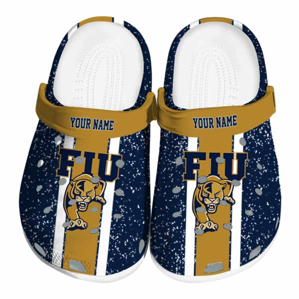custom fiu panthers vertical stripes clog best selling