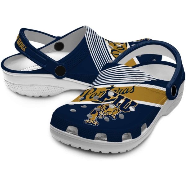 custom fiu panthers vibrant dual tone clog high quality