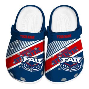 custom florida atlantic owls vibrant dual tone clog best selling