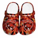 custom florida panthers autumn leaves clog best selling