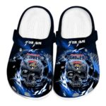 custom florida panthers gothic skull clog best selling