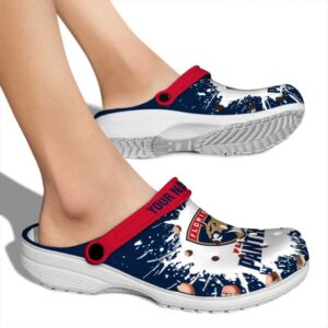 custom florida panthers splash art clog fashion forward