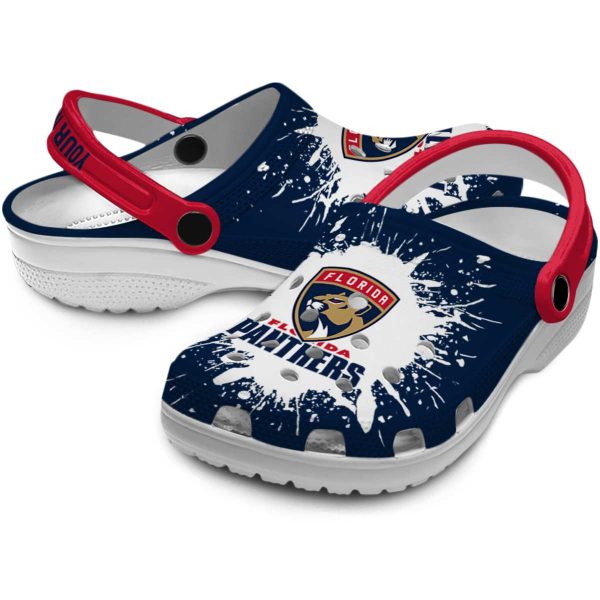 custom florida panthers splash art clog high quality