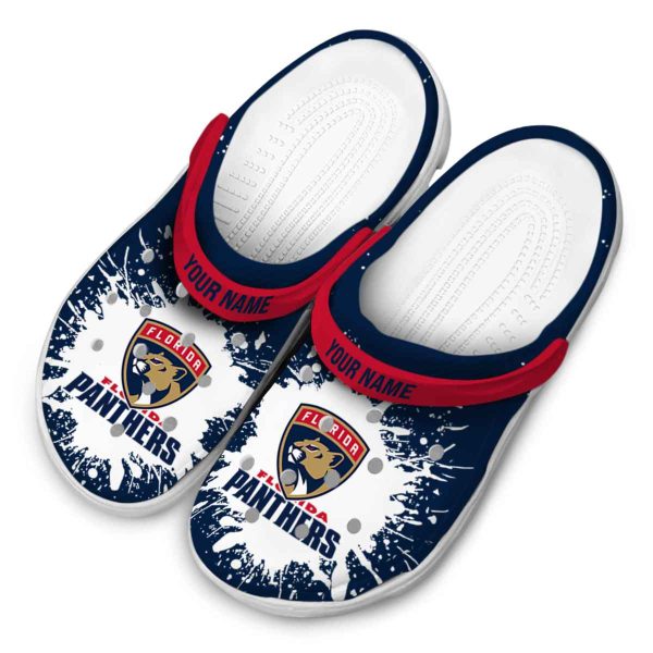 custom florida panthers splash art clog latest model