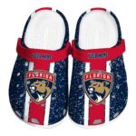 Custom Florida Panthers Vertical Stripes Clog 1 custom florida panthers vertical stripes clog best selling