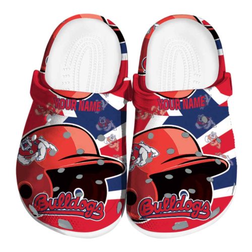 custom fresno state bulldogs baseball helmet clog best selling
