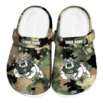 custom fresno state bulldogs camouflage craze clog best selling
