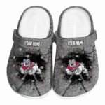 custom fresno state bulldogs cracked ground texture clog best selling