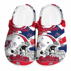 custom fresno state bulldogs football helmet clog best selling