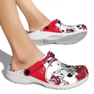 custom fresno state bulldogs football helmet clog fashion forward