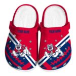 custom fresno state bulldogs football motif clog best selling