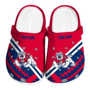 custom fresno state bulldogs football motif clog best selling