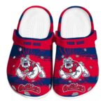 custom fresno state bulldogs paint splatter graphics clog best selling