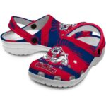custom fresno state bulldogs paint splatter graphics clog best selling