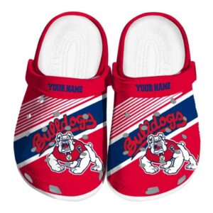 custom fresno state bulldogs vibrant dual tone clog best selling